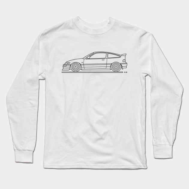 crx jdm B Long Sleeve T-Shirt by garistipis